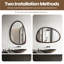 Asymmetrical Wood Framed Wall Accent Mirror-1369834253