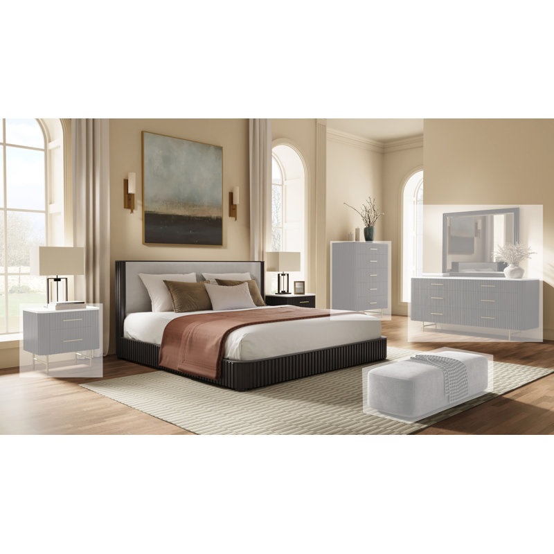 Lit tapissier Clayten, Grand