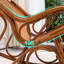 Chaise berçante décontractée en rotin naturel tissé-106811608