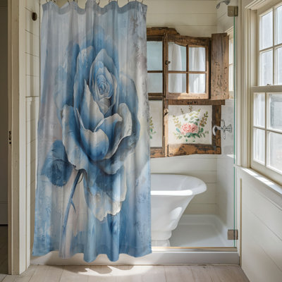 Vintage Rose Florals - 1 Piece Standard Shower Curtain
