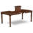 9 Piece Kitchen Table Set Includes a Rectangle Dining Table with Butterfly Leaf and 8 Linen Fabric Upholstered Dining Chairs, 42x78 Inch, Mahogany-1147571559-1147571561-1147571565