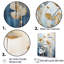 «Beige and Gold Minimalisme Botanical Serenity I», reproduction d'art sur toile-773465593-773465594