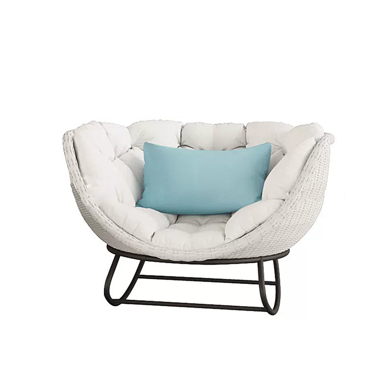 Chaise berçante Deluxe PE, Blanc, Blanc
