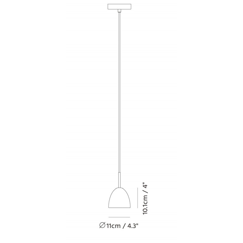 Castle Noir Pendant Small, 3.9" H x 4.3" W 4.3" D