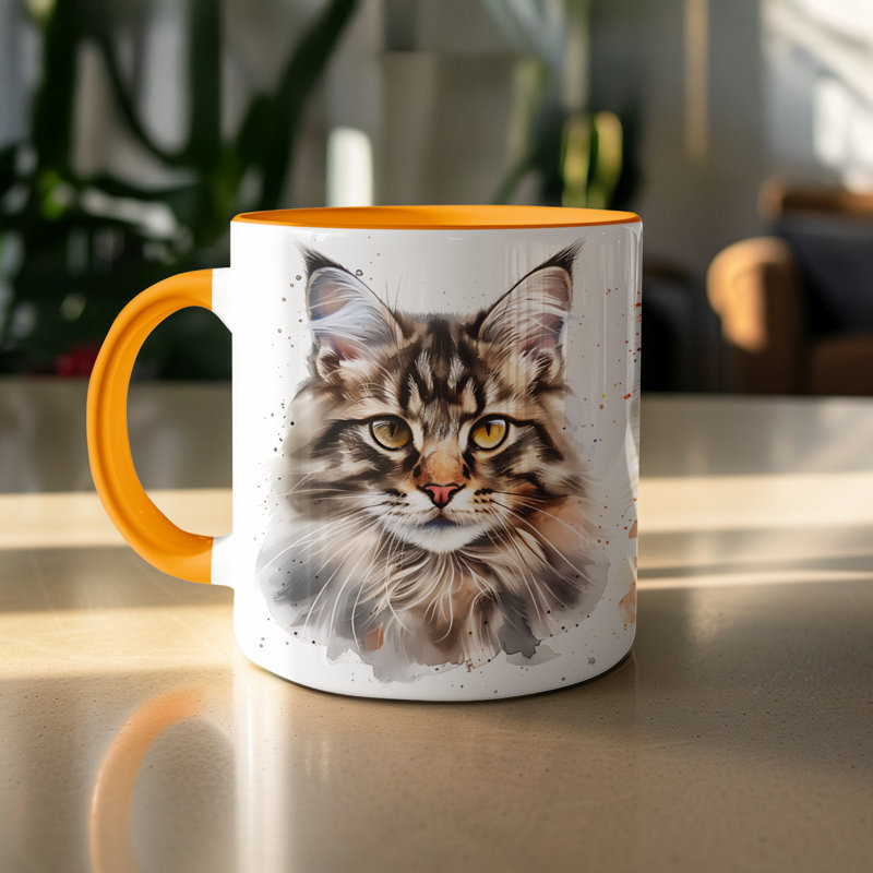 Mug, 1, Orange