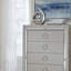 Commode argentée CHLOE GEMSTONE