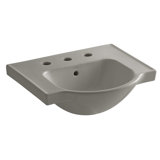 Veer Ceramic Pedestal Bathroom Sink with Overflow