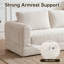 55 Inch Convertible Futon Sofa Bed,Folding Boneless Couches with Sleeper Sofa,Fold Out Floor Sofa Couch with Deep Seat,Cloud Corduroy Foldable Mattress Couch for Living Room,Beige White