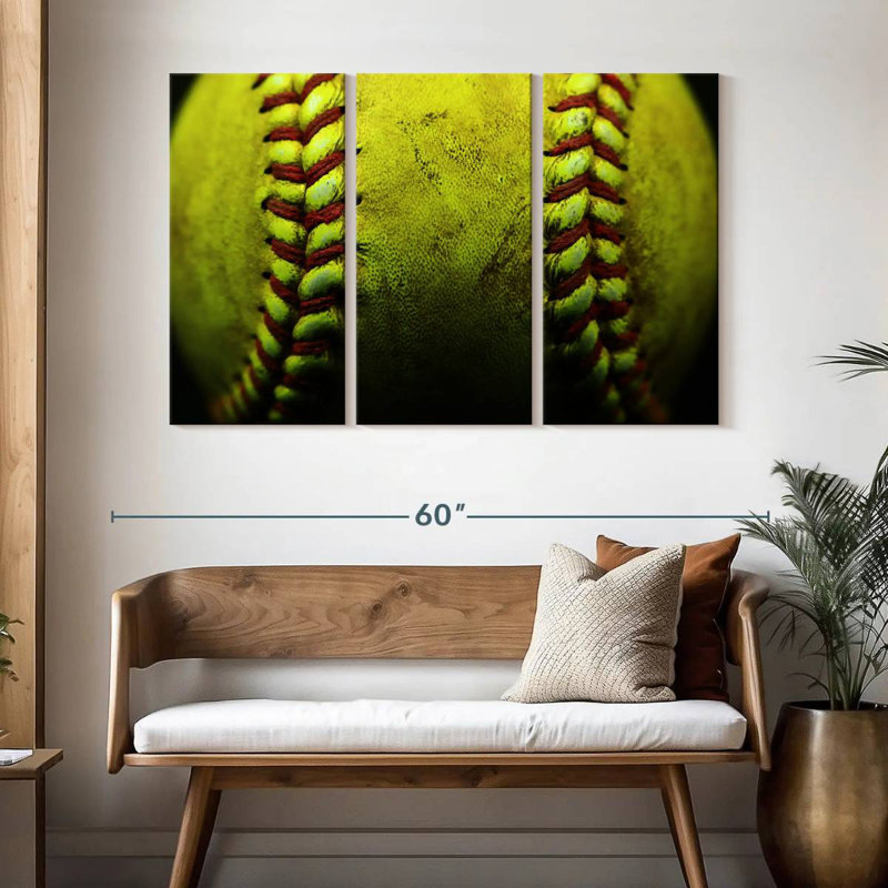 Sireci Dirty Softball, 32" H x 50" W