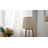 62.4'' Gold/Clear Column Floor Lamp with Outlet