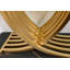 Console de luxe peu encombrante avec structure en métal artistique
