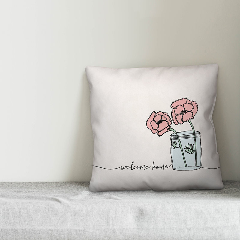  Coussin Welcome Home, H 20 po x l 20 po
