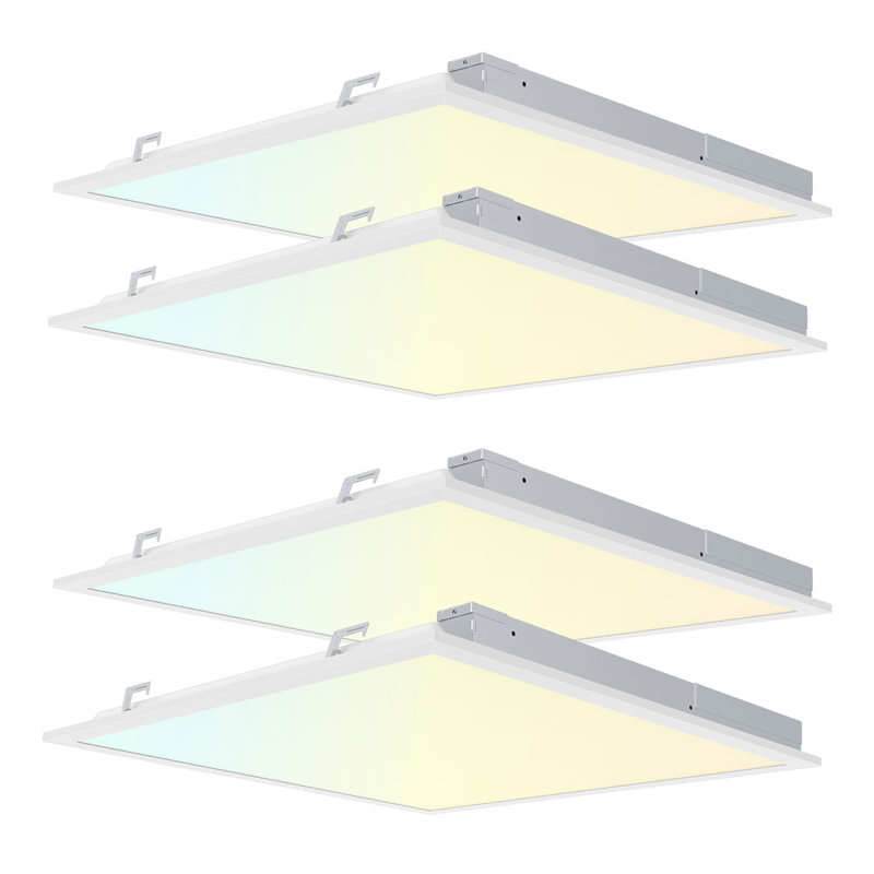 Dimmable LED Flat Panel Light, 1.6" H x 23.7" W x 23.7" D