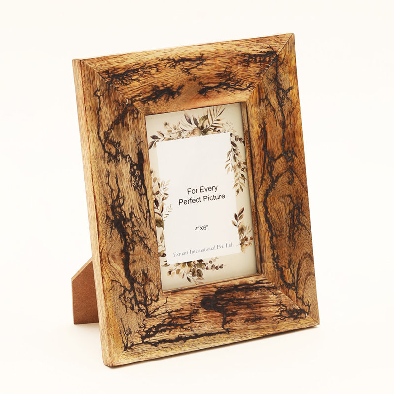 Cadre photo | Cadre photo en bois sculpté | 4 x 6 po