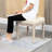 Vintage With Upholstered Seat In Beige, For Bedroom, Living Room, And More Spaces Beige Top Rustic Wood Legs, Ideal Office