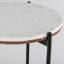 Table basse | Table basse en bois et marbre | Ensemble de 2 | Décoration de salon