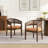 Stanley 26" Arm Height Modern Neoclassical Cane Rattan Dining Chair with Curved Back and Solid Rubberwood Frame-135068425-135068423