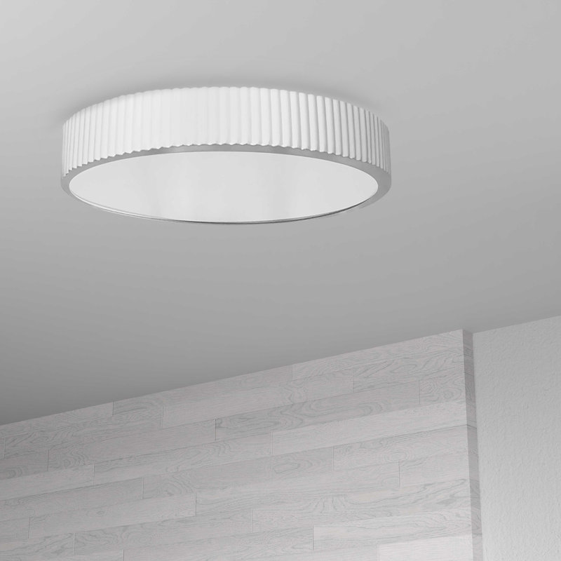 Nabisco Light Simple Circle Led Flush Mount, Matte White