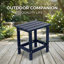 Table d'appoint extérieure carrée Adirondack en bleu-133704104-133704109
