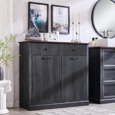 Double Tilt Laundry Basket Cabinet