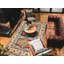 Tapis oriental rectangulaire bleu en laine noué à la main 6 pi 0 po x 8 pi 6 po - MOA1021144