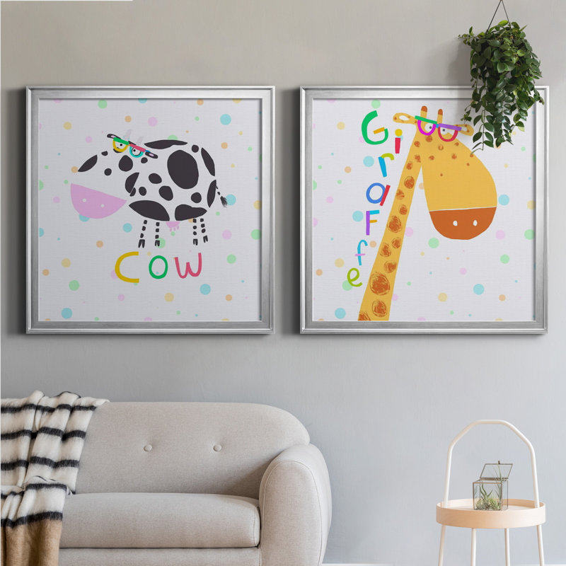 Animal Spots VII Animal Spots VII - Ensemble de 2 cadres photo sur toile, H 34,5 po x l 69 po x P 1,5 po