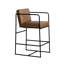 Tabouret de bar et de comptoir en cuir véritable Sidney-1329357496