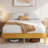 Multi-sized Wooden Platform Bed Frame with Sturdy Slat Support-1063669418-1063669413