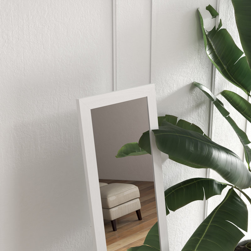 Mahalet Rectangle Floor Mirror, White