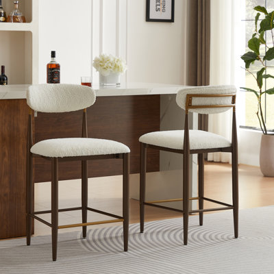 Tabourets de comptoir rembourrés modernes Sloane