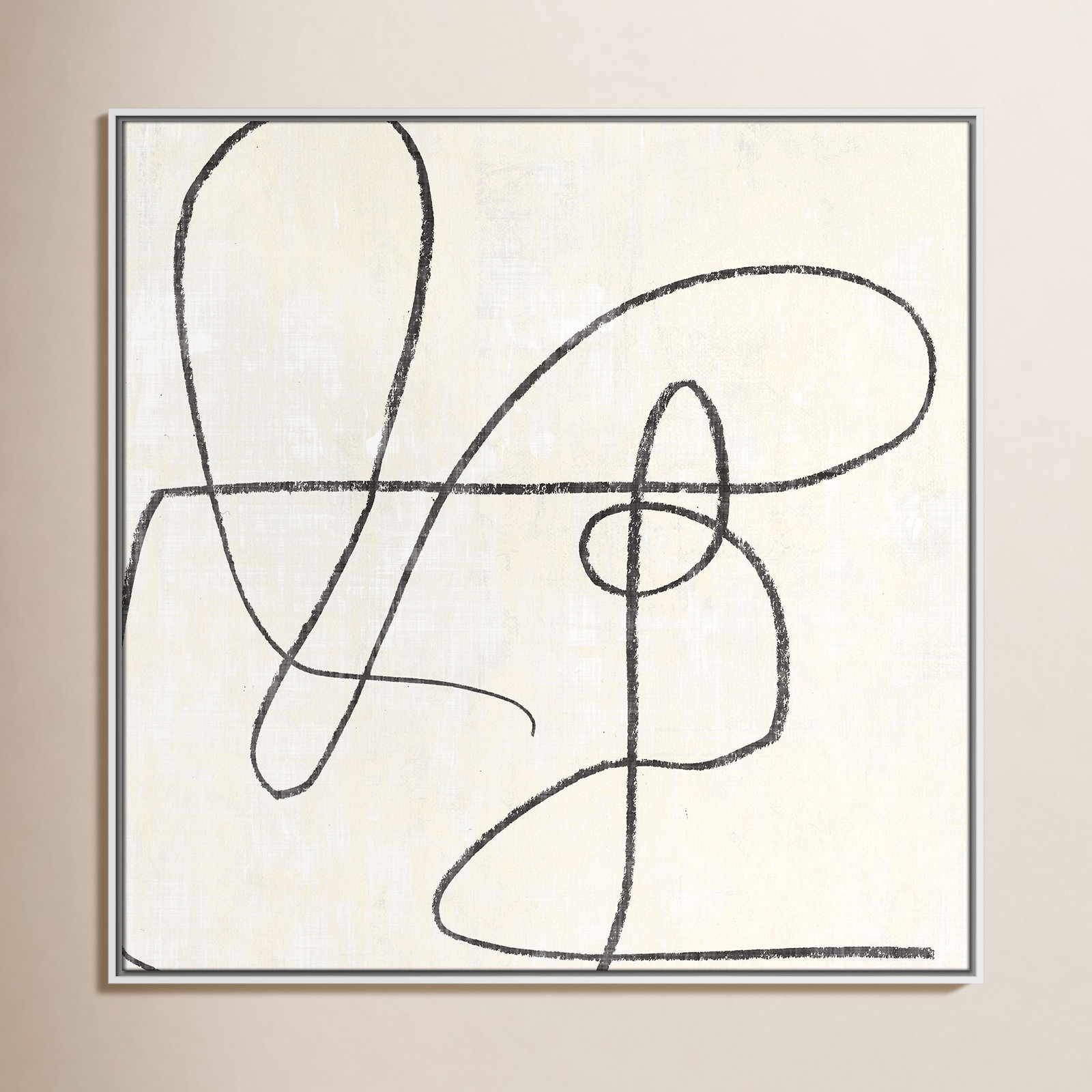 Juxtaposing, 37.5" H x 37.5" W, White