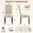 Stylish Upholstered Parsons Dining Chair PU Faux Leather With Silver Nailhead Trim And Sturdy Solid Wood Legs-962716218-962716217-963998959