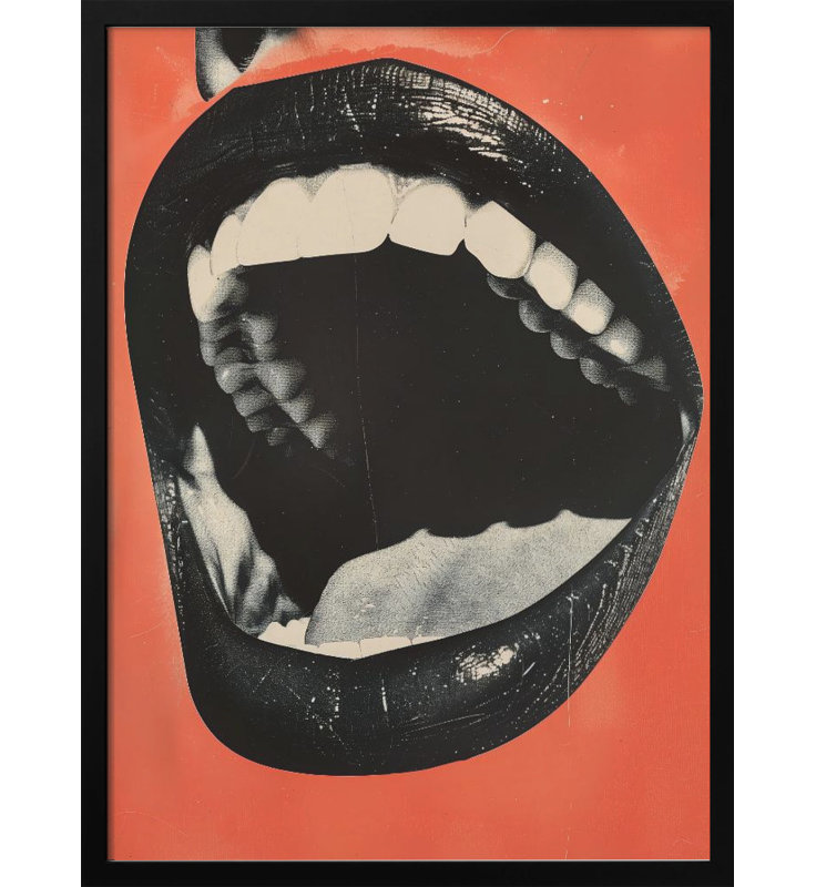 The Mouth Print by Andreas Magnusson, 10" H x 8" W