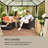 Blumfeldt Beige Polyester Side Wall for Gazebo