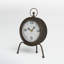Analog Mechanical Tabletop Clock in Dark Brown