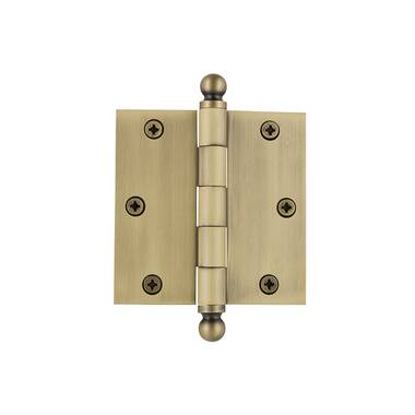 Brass H Hinges for Cabinet Doors - Paxton Hardware