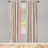 Microfiber Striped Semi-Sheer Rod Pocket Curtain Panels-61939553-61298320