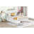 Full Size Wood Platform Bed With Guardrails On Both Sides And Two Storage Drawers ,White-1629955878-1629955883