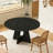 Wooden Round Dining Table Farmhouse Kitchen Dinner Table for 4-674129703