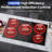 36 Inch Electric Induction Cooktop 5 Burners, 10800W Built-In Induction Stove Top With Double Bridge Function, Booster, Timer, Child Lock, Sensor Touch Control, No Plug