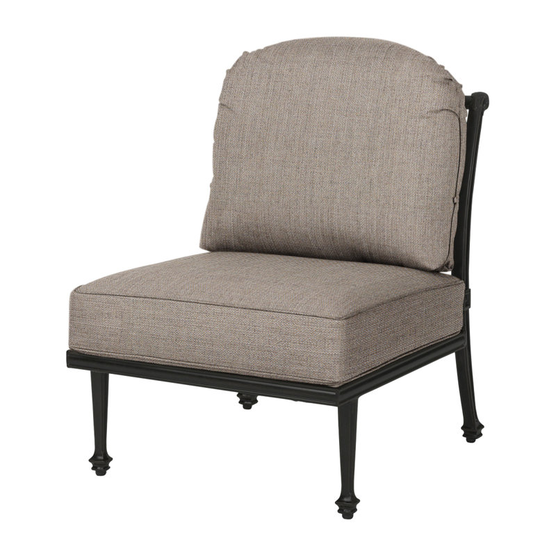 Grand Terrace Cast Outdoor Lounge Chair, Cast Ash Sunbrella® Plainweave, Vintage