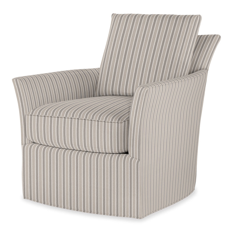 Trent Swivel Chair In 71551L12, Perigold Piccadilly Stripe Patina