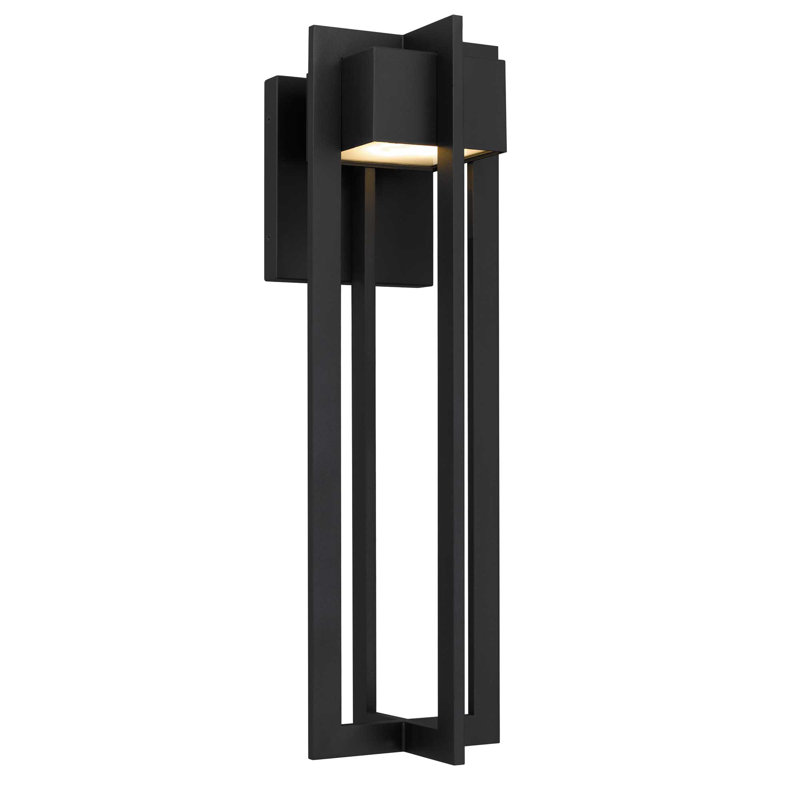 Contemporary Design Integrated LED Outdoor Wall Sconce, 16 W, 23" H x 7.75" W x 6.75" D