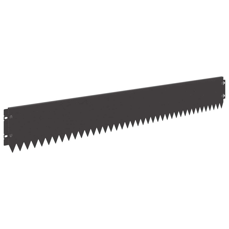 103 cm W Lawn Edging Fencing, 15cm H x 103cm W, Black