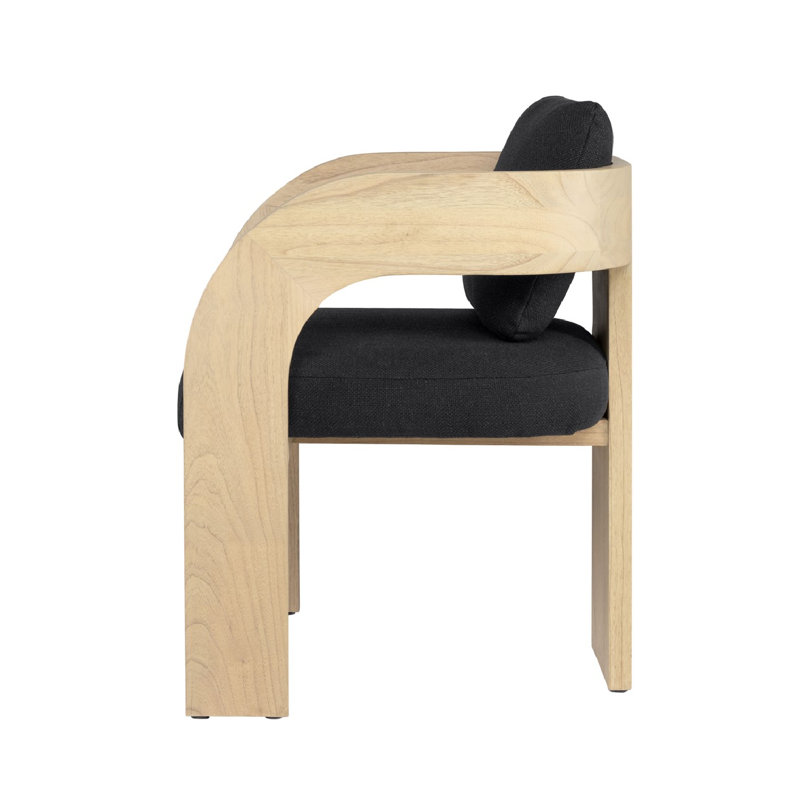 Maravi Dining Chair, Natural, Black