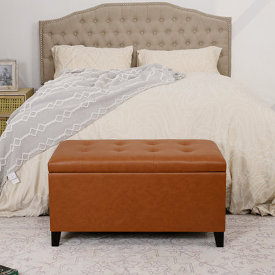 Mogadore Home Rectangle Storage Ottoman Bench
