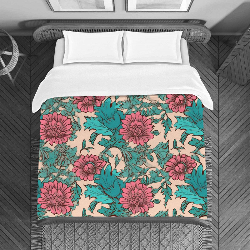 Monikah Makea Floral Duvet Cover, Twin Duvet Cover