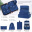 Valise Hardshell 4 pièces + valise à roulettes avec verrou TSA - 16 "+ 20" + 24 "+ 28" bagages