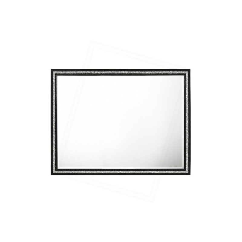 Miroir à bord biseauté exquis avec garniture élégante qui rehausse l'ambiance de la pièce