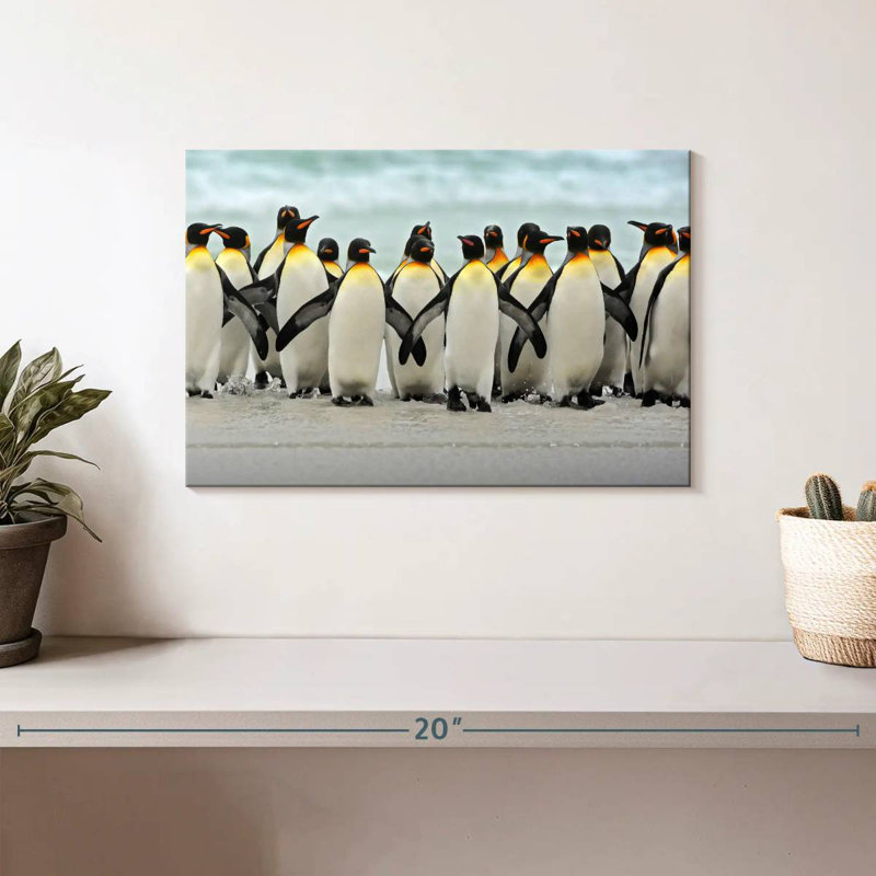 «Waddle Of Penguins», H 8 po x l 12 po